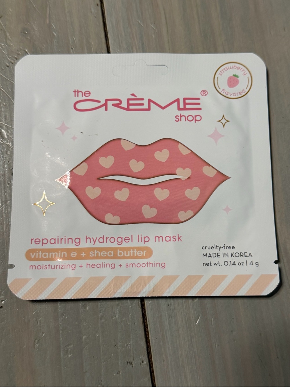 The Crème Shop Repairing Hydrogel Lip Mask — Pink